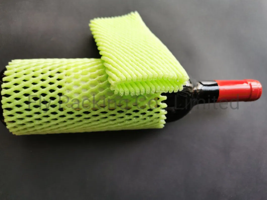 Factory Directly Liquid Glass Wine Bottle Protection Net Foam Packaging