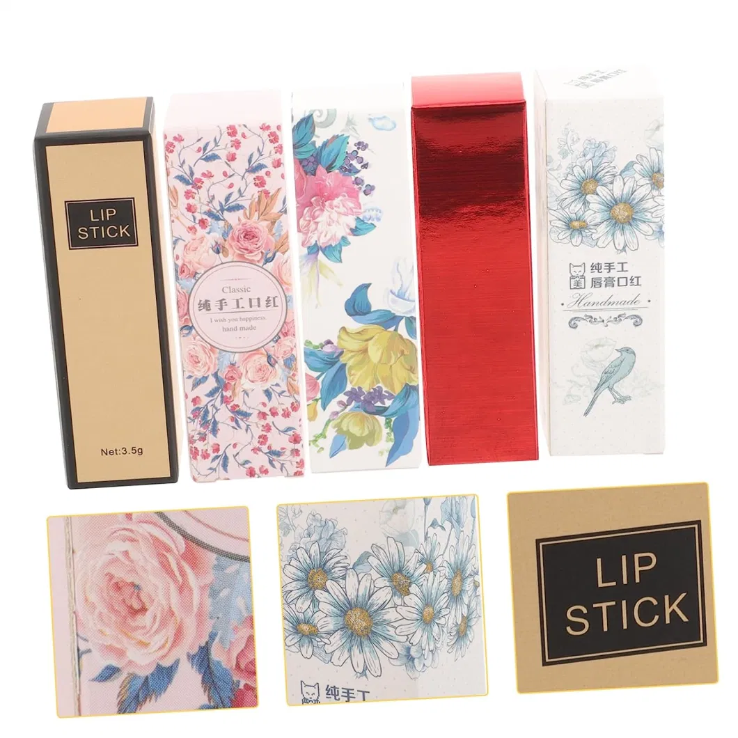 Custom Design Packing Box for Gifts Bulk Lip Gloss Paper Lipstick Box Tube Packaging Box