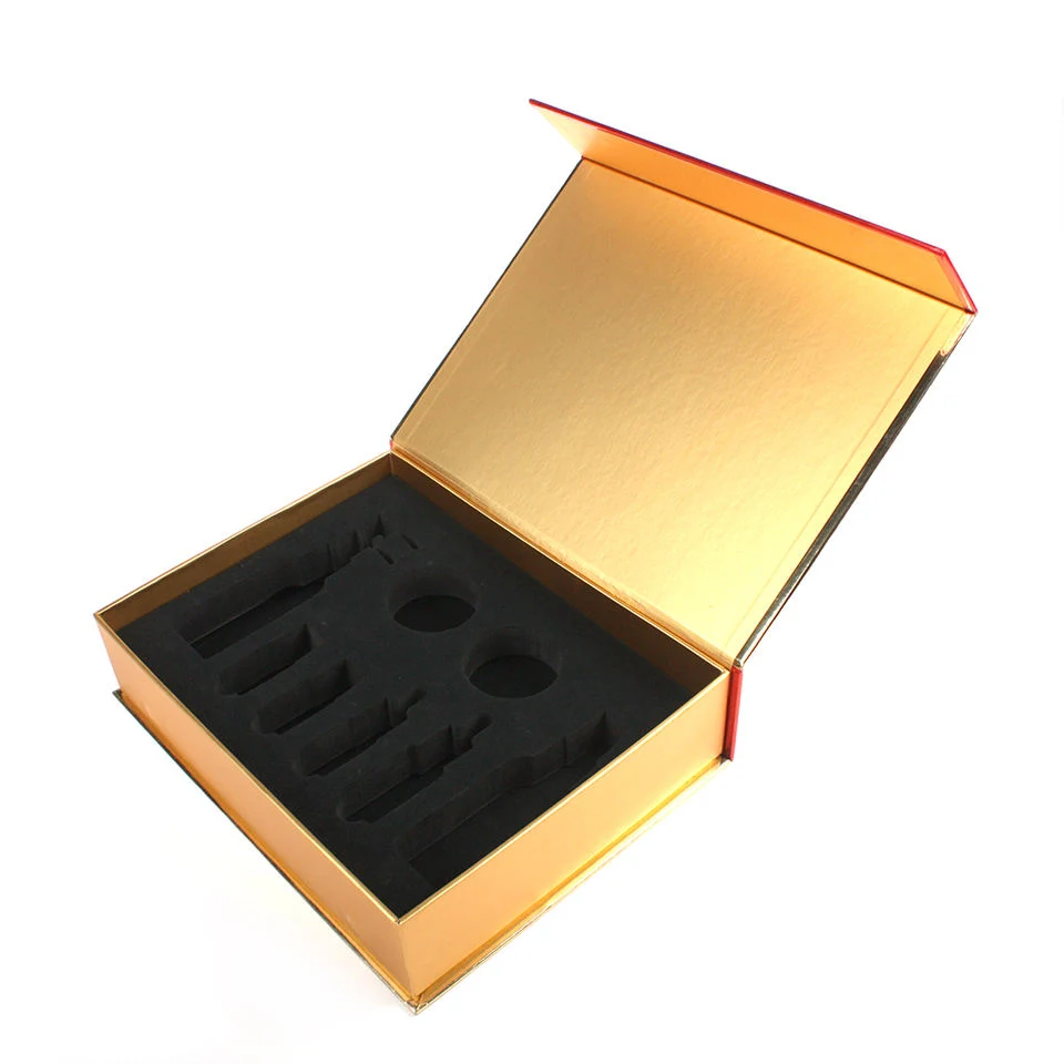 Factory Custom Cardboard Book Type Gift Box Packaging Tea Magnet Lid Box