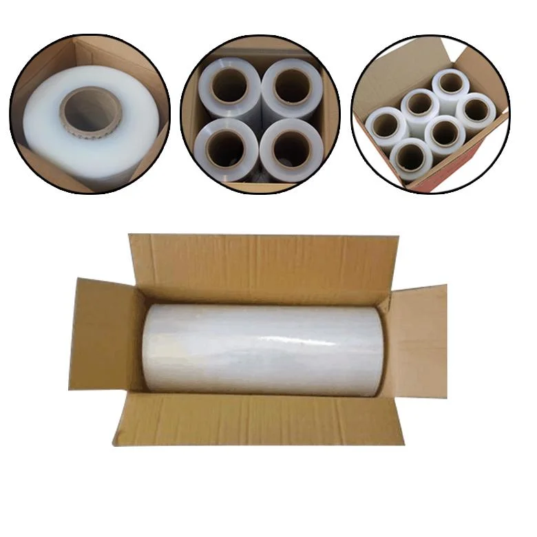Transparent Packaging Flexible LLDPE Shipping Clear Wrap Hand Stretch Film