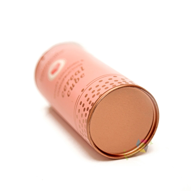 Custom Wholesale Luxury Pink Cylinder Silk Scarf Tube Gift Box
