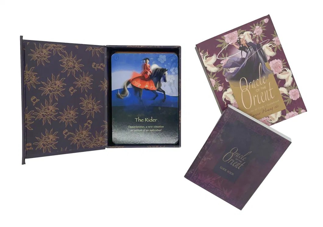 Custom Educational English Mini Book Deluxe Magnetic Gift Box Playing Cards Packaging Box