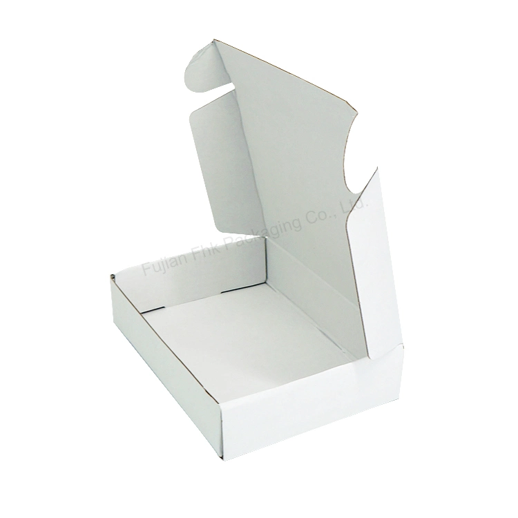 Exquisite Pure White Simple Logo Printing Small Shipping Boxes for Packaging