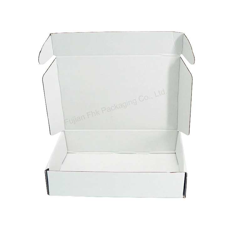 Exquisite Pure White Simple Logo Printing Small Shipping Boxes for Packaging