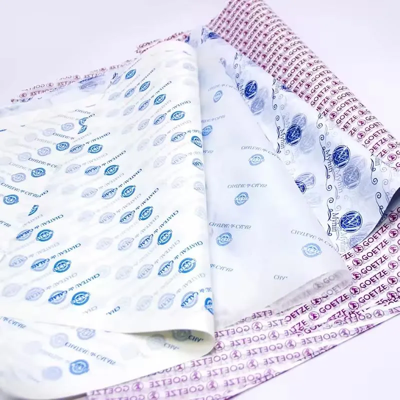 Custom Design Logo Printing Gift Wrapping Tissue Paper Colorful Clothing Packaging Tissue Paper