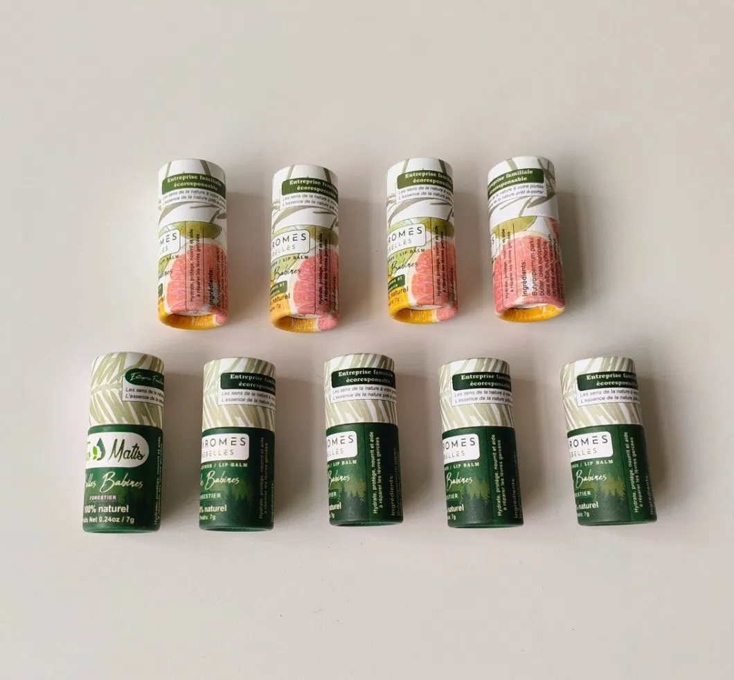 Custom Recycled Cylinder Eco Friendly Lip Balm Tube for Incense Stick Packaging