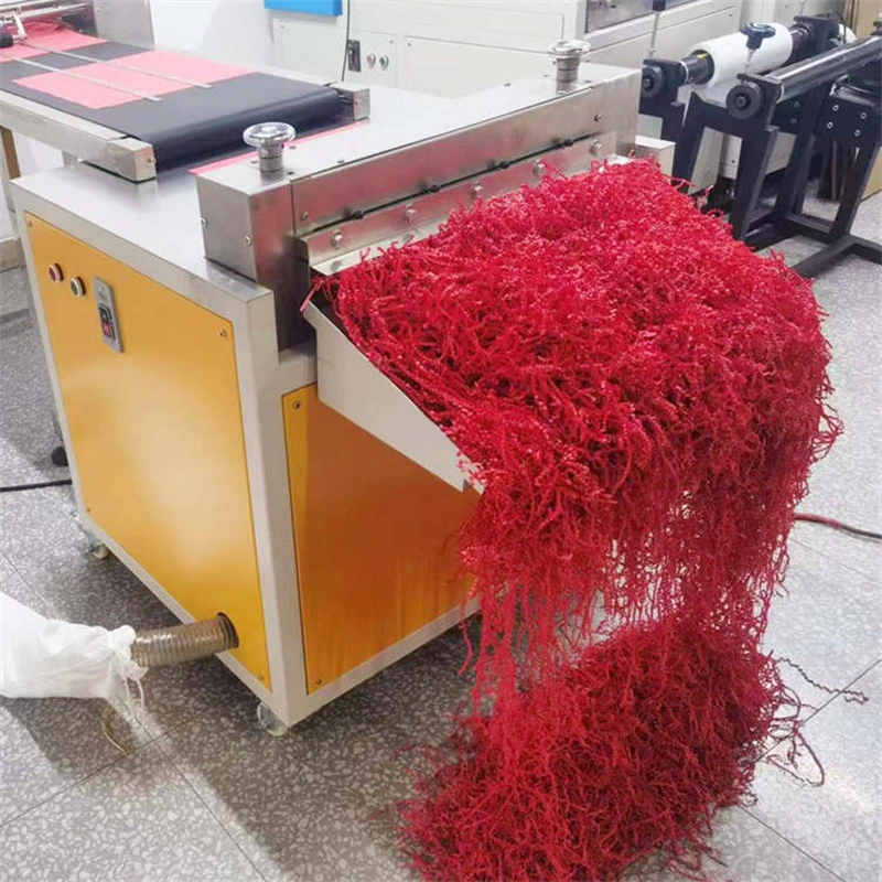 High Quality Crinkle Strip Cut Crinkle Paper Shredder Grinding Raffia Crinkle Shredded Cut Machine for Filling Gift Boxes
