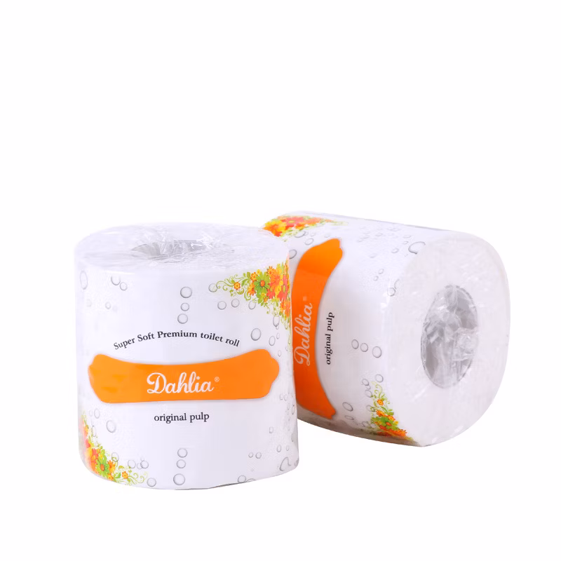 Tree Free Eco-Friendly Bamboo Toilet Paper Roll 3-Ply with Plastic Free Packaging Septic Safe Biodegradable Bath Tissue