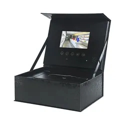 Sturdy Personalized Sustainable Wine Jewelry Skincare Video LCD Screen Paper Gift Box