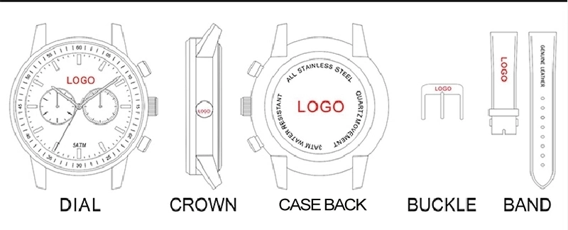 Custom Private Logo High Quality Watch Packing Box Luxury Wine Wooden Watch Gift Box
