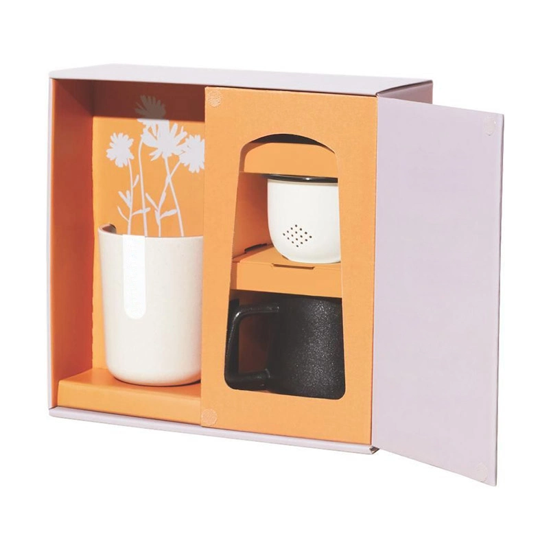 Custom High Quality Gift Cardboard Box with Mug Cup Packaging Box