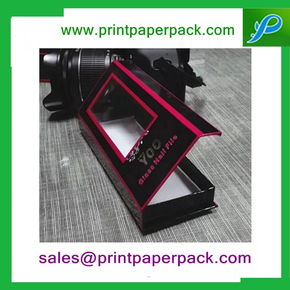 Custom Book Shape Magnetic Paper Storage Box with / Without PVC Window