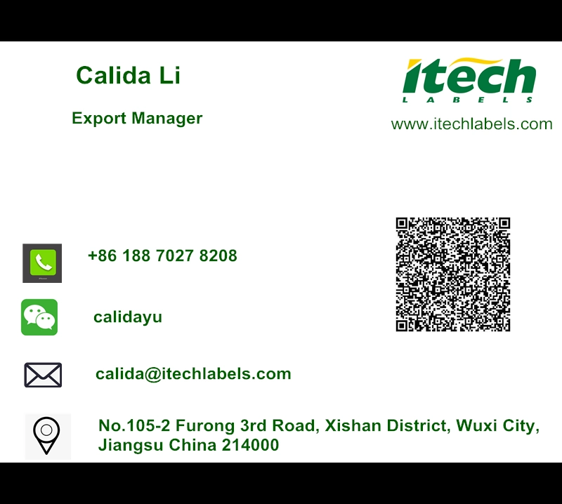 Custom Logo Printing Waterproof Blank Packaging Self-Adhesive Direct Thermal Label