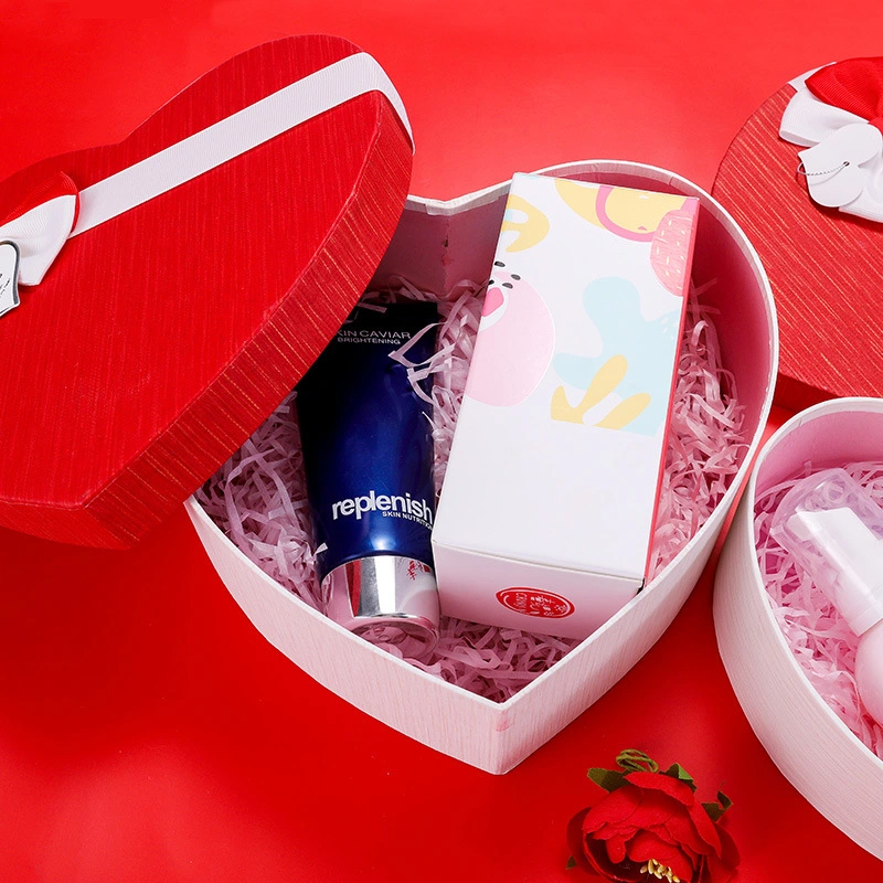 Custom Heart Shape Chocolate Box Perfume Wine Rigid Paper Cosmetic Gift Packaging Box