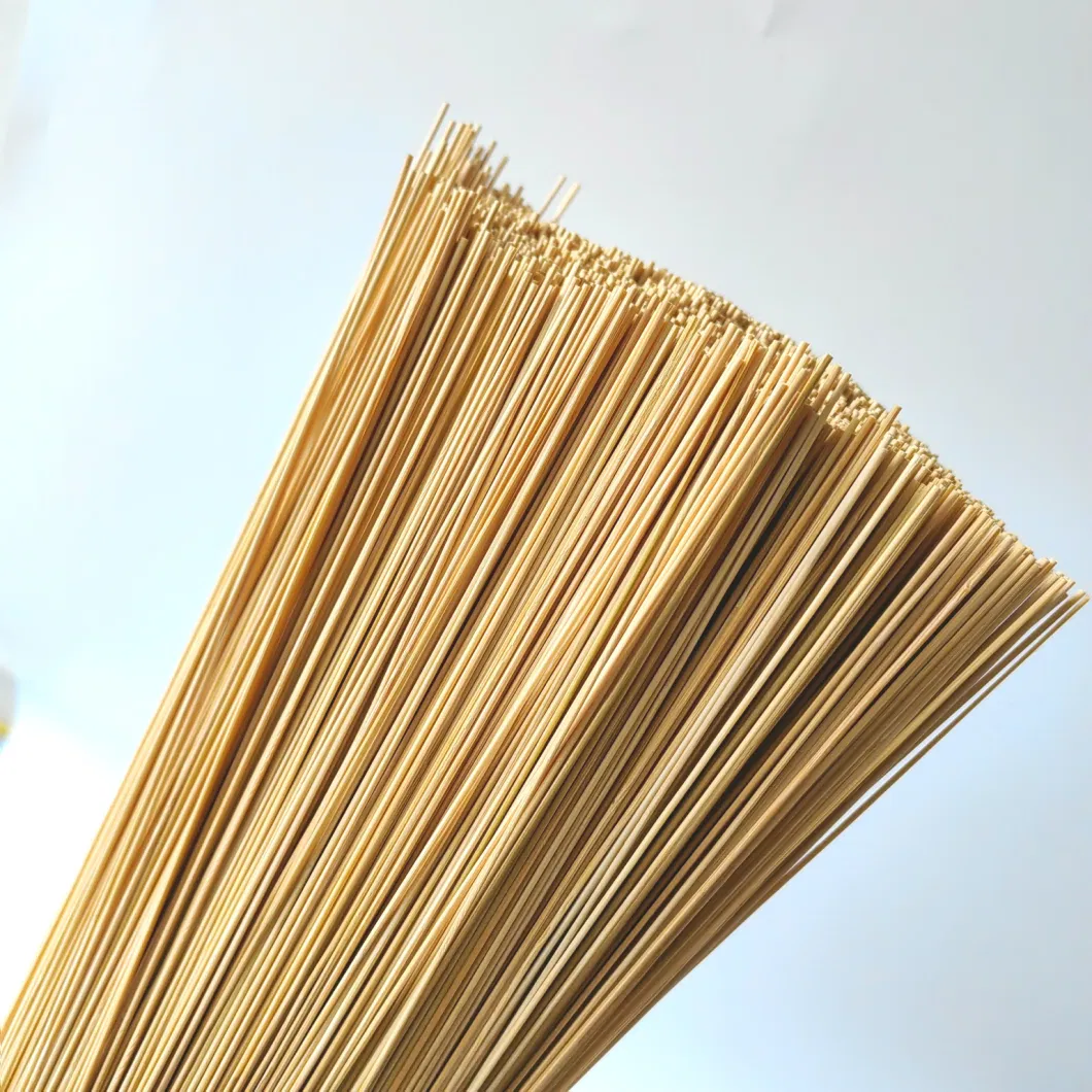 Natural Color Agarbatti 1.4mm 1.6mm 1.3 mm 1.3mm Round Small Bamboo Stick Incense