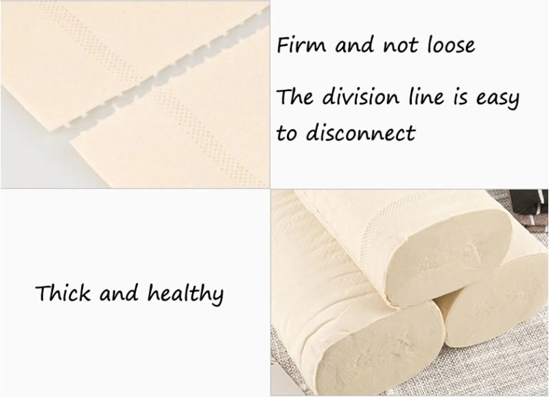 2023 New Bamboo Pulp Bamboo Toilet Roll Tissue Ecological Paper