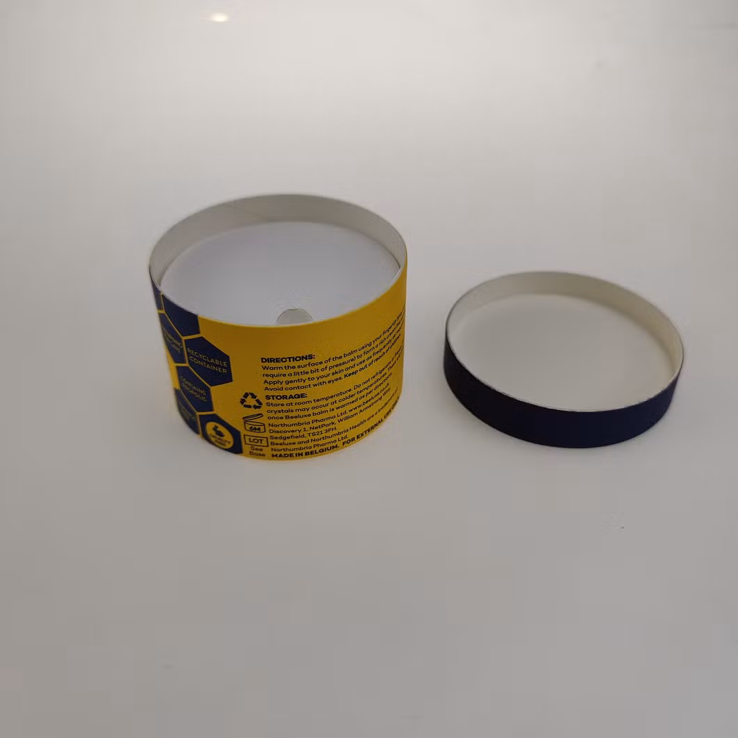 Custom Cardboard Cmyk Lid and Base Gift Case Cylindrical Box