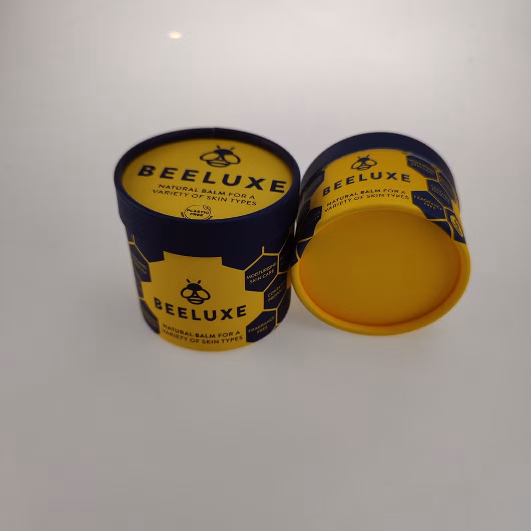 Custom Cardboard Cmyk Lid and Base Gift Case Cylindrical Box