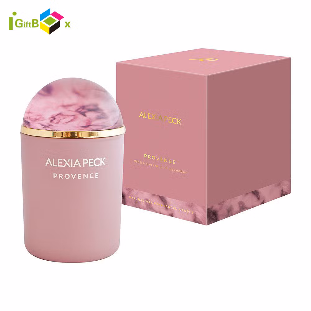 Custom Hot Stamping Printed Candle Box Rigid Incense Gift Box