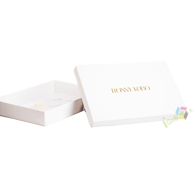 Custom Logo Rigid Cardboard Lid and Base Packaging Gift Paper Box