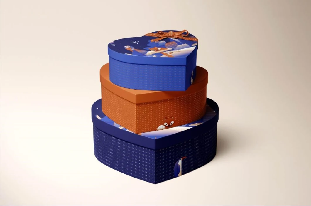 Custom Heart-Shaped Gift Chocolate Packaging Box