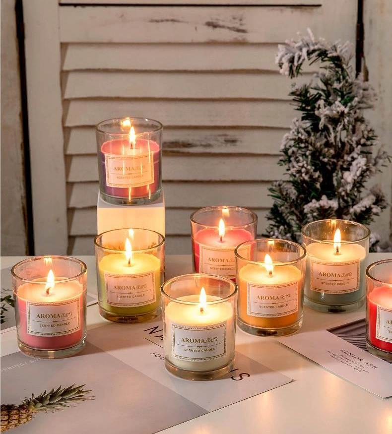 Incense Candle Cup Fragrance Gift Box Clean Air and Smoke Free