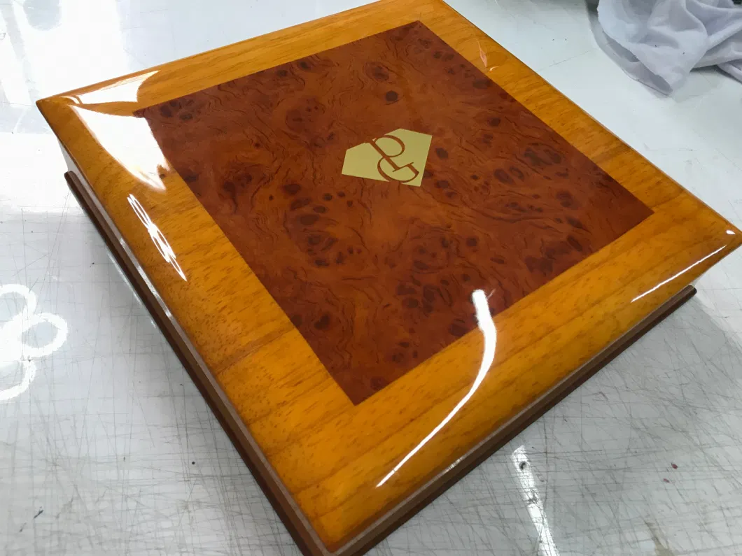 Personalized High Quality Luxury Wooden Jewelry Set Box Black Matte Wood Gift Package Box
