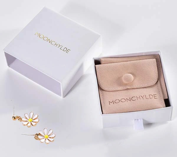 Pink Paper Jewelry Box in Bulk Custom Cardboard Jewellery Box with Your Personalized Logo Slide out Box for Jewelry Package