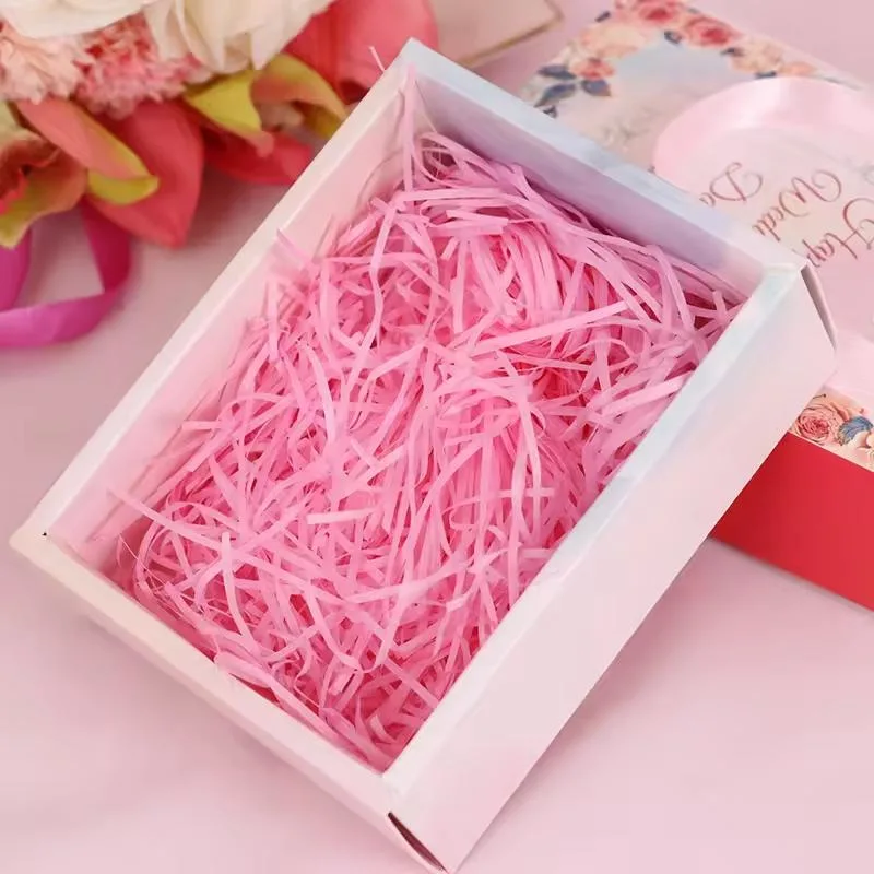 in Stock Handmade DIY Paper Raffia Shredded Confetti Filling Material Wedding Knot Wedding Box Filler Decoration Shredded Paper
