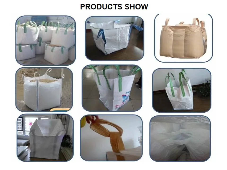Heavy Capacity Big Bag 1000kg Top Filling Skirt Packing Storage PP Jumbo FIBC Big Bag