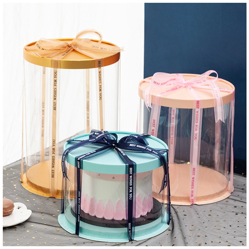 Custom Logo 2/4/6/12 Holes Cupcake Plastic Pet Packaging Mini Transparent Bulk Cheese Cake Box for Birthday Wedding Party