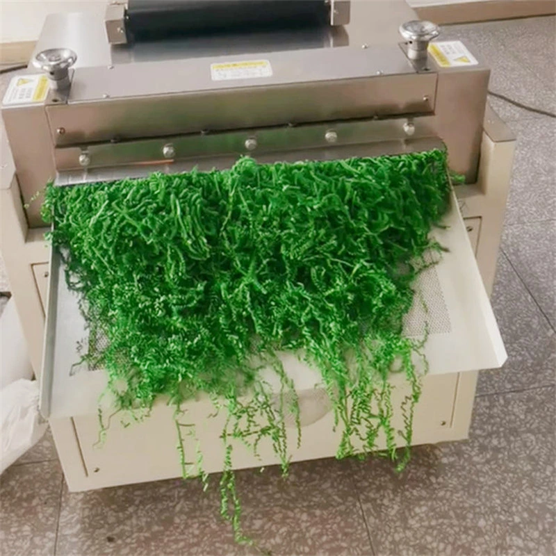 High Quality Crinkle Strip Cut Crinkle Paper Shredder Grinding Raffia Crinkle Shredded Cut Machine for Filling Gift Boxes