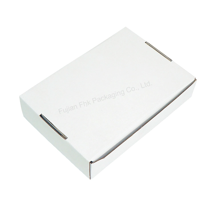 Exquisite Pure White Simple Logo Printing Small Shipping Boxes for Packaging