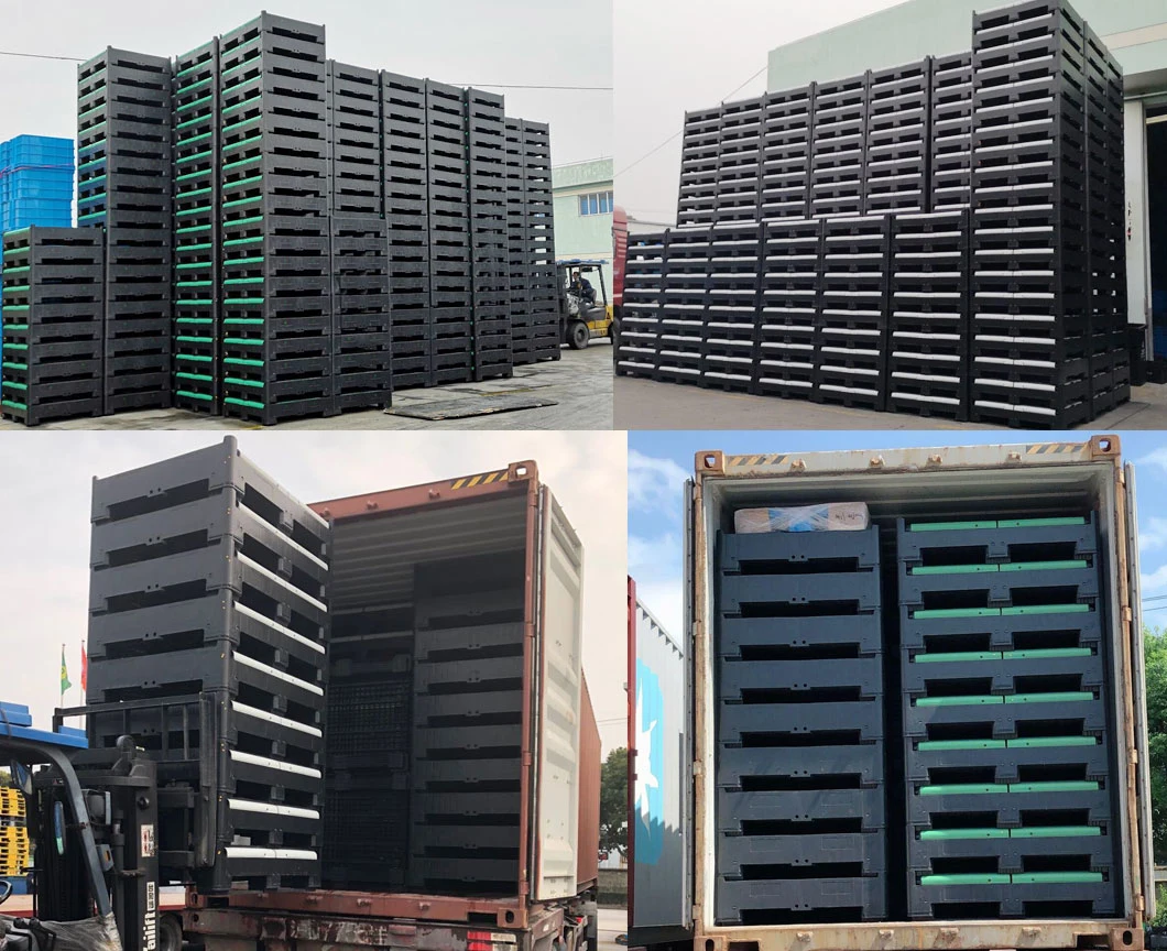 1200*1000 Vegetables Mesh Folding Plastic Pallet Box for Sale
