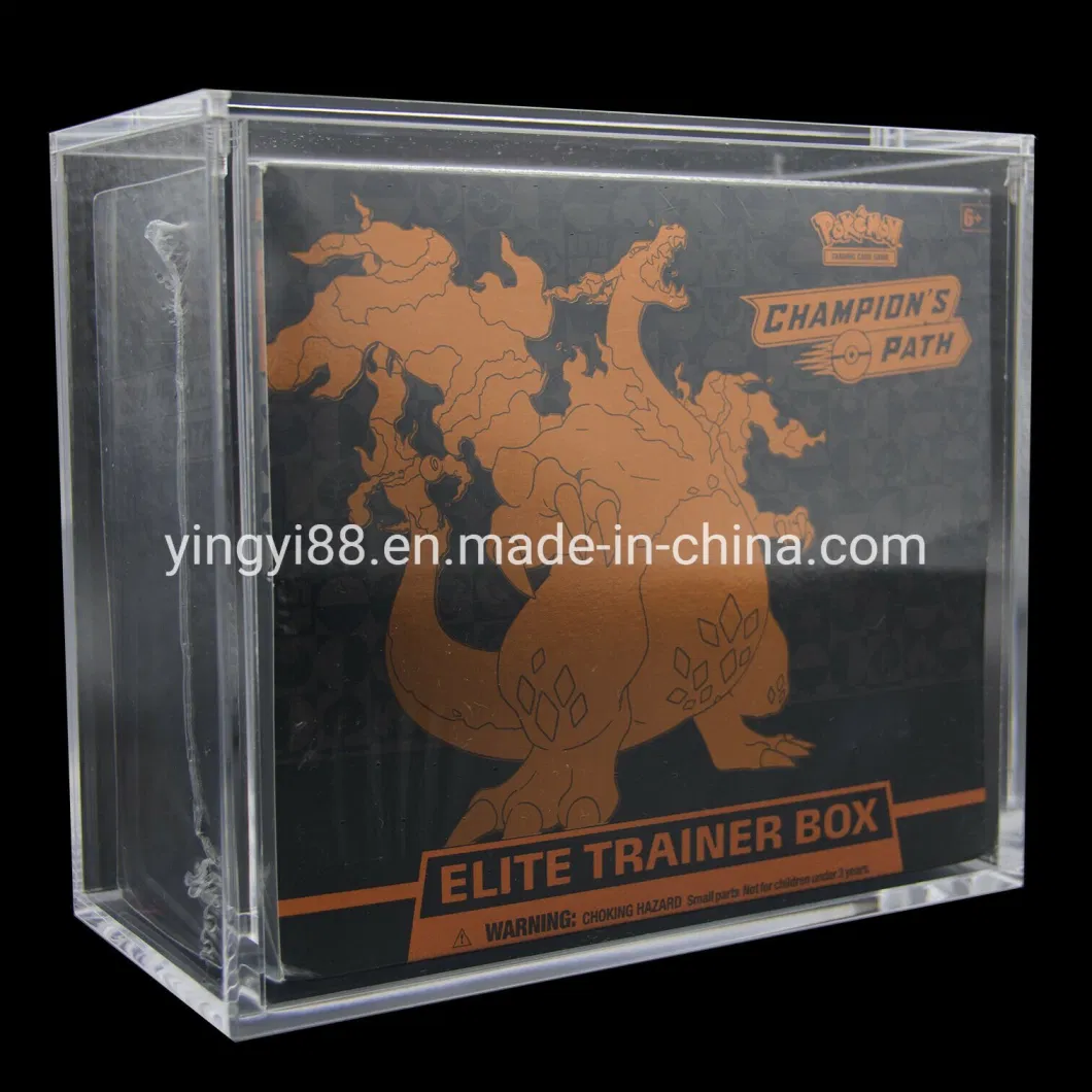 Custom Transparent Acrylic Storage Magnetic Lid Pokemon Booster Box