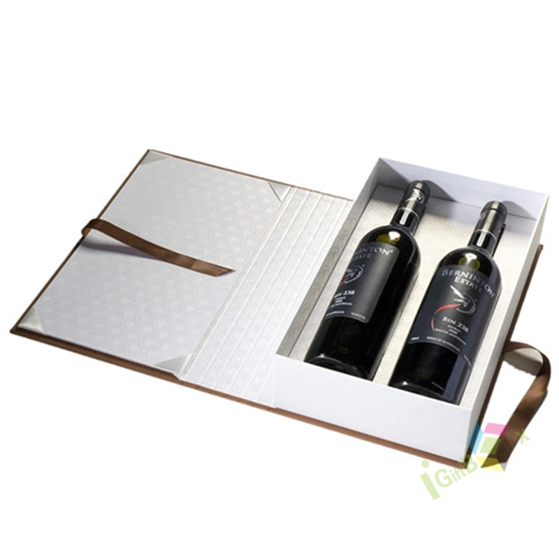 Custom Wholesale Luxury High Quality Wine Bottle Gift Set Packaging Box