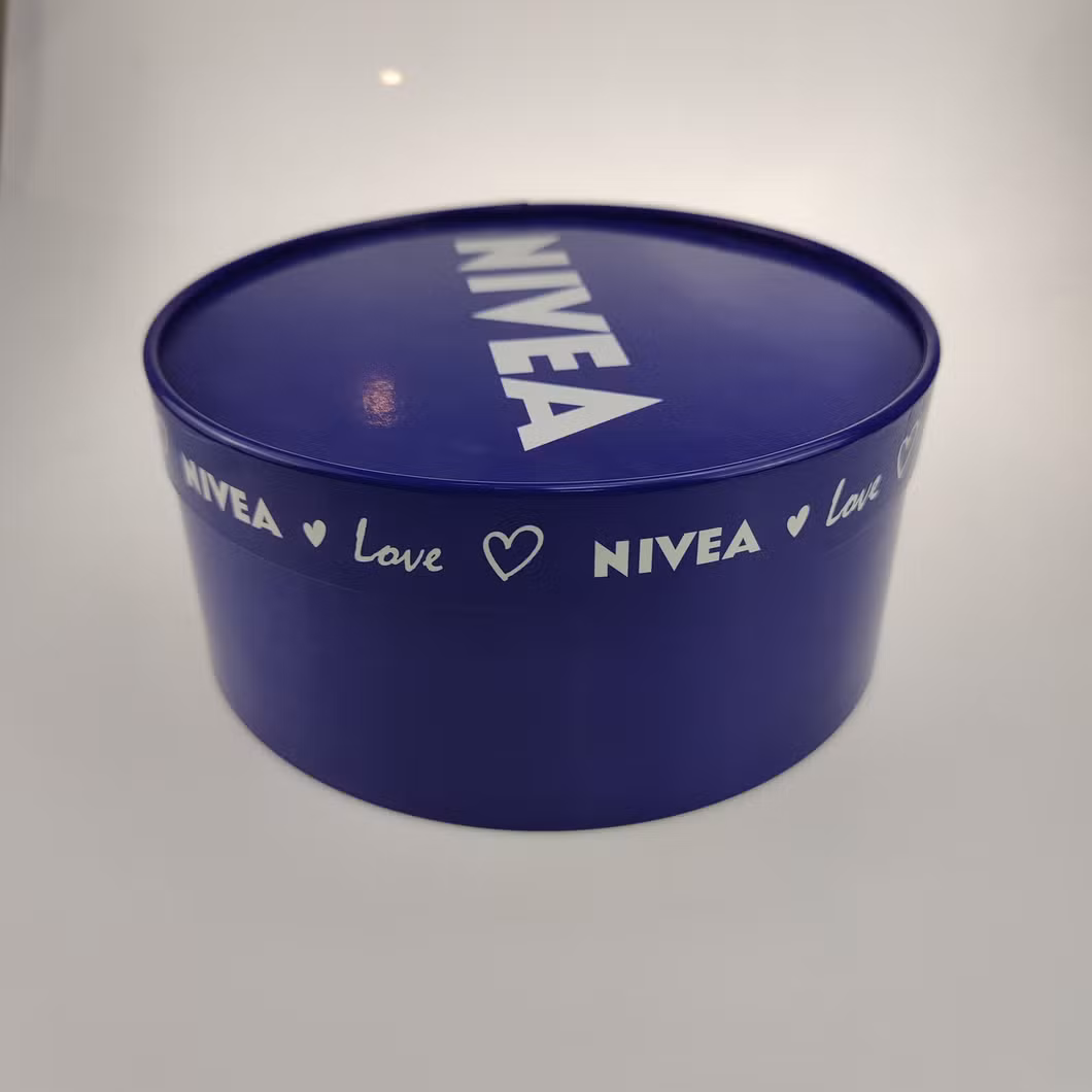 Custom Cardboard Cmyk Lid Base Box Gift Case Cylindrical Box