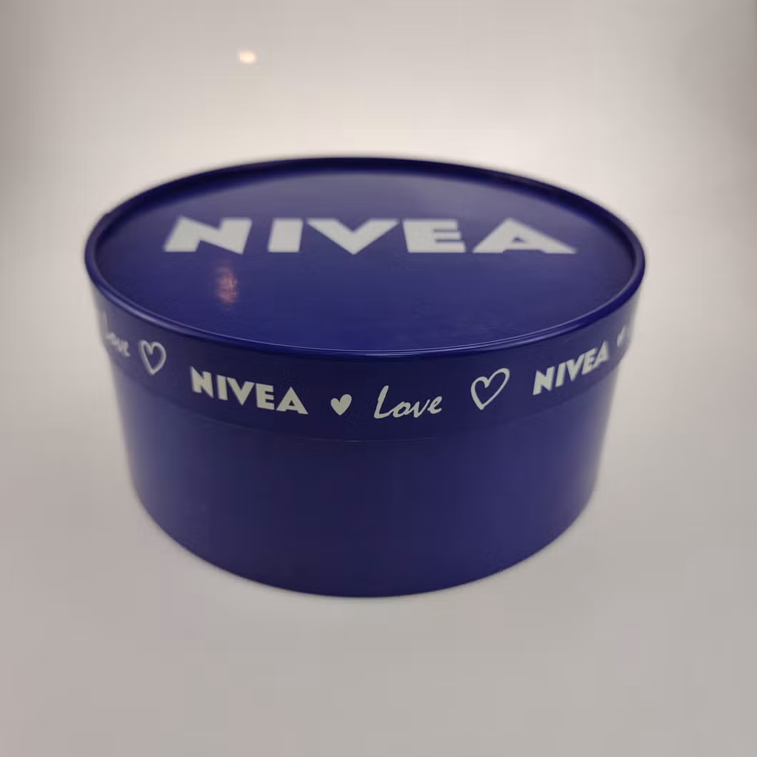 Custom Cardboard Cmyk Lid Base Box Gift Case Cylindrical Box