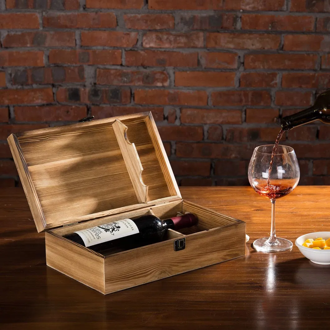 Solid Wood Wine Box Red Wine Packaging Wooden Gift Boxes
