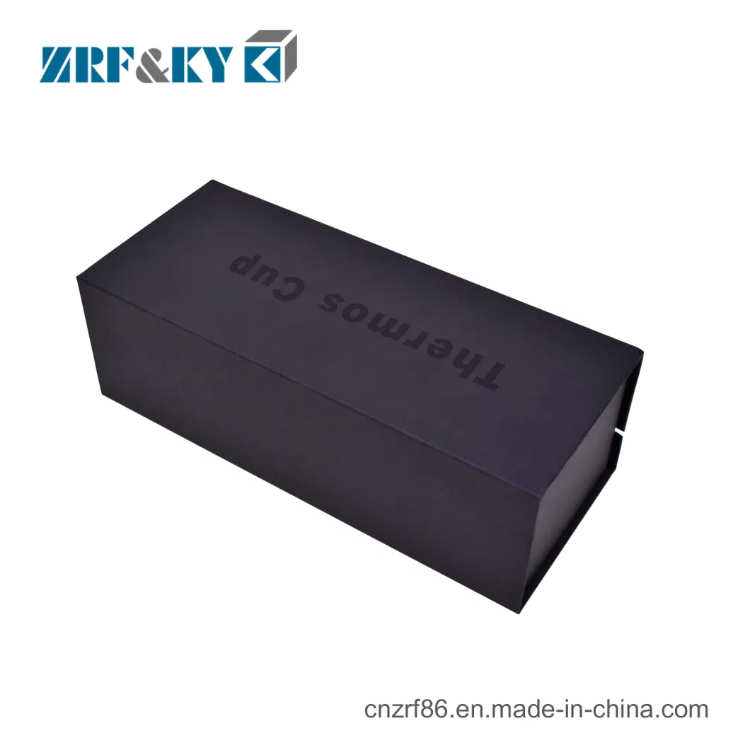 Custom Printed Black Cardboard Paper Tea Cup Magnetic Closure Boxes