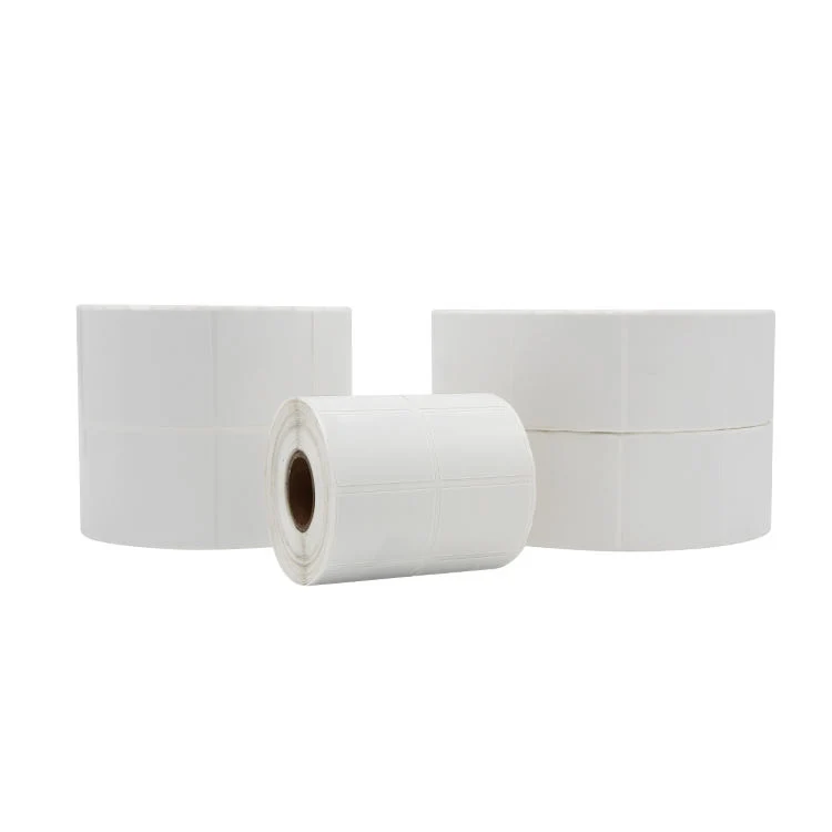 OEM Blank White Custom Printing Direct Thermal Barcode Paper Labels Sticker Rolls