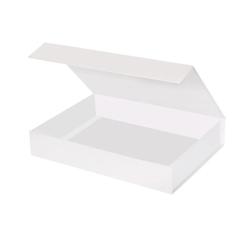 Luxury Book Shaped Rigid Cardboard Foldable Gift Box Custom Print Paper Magnetic Gift Box