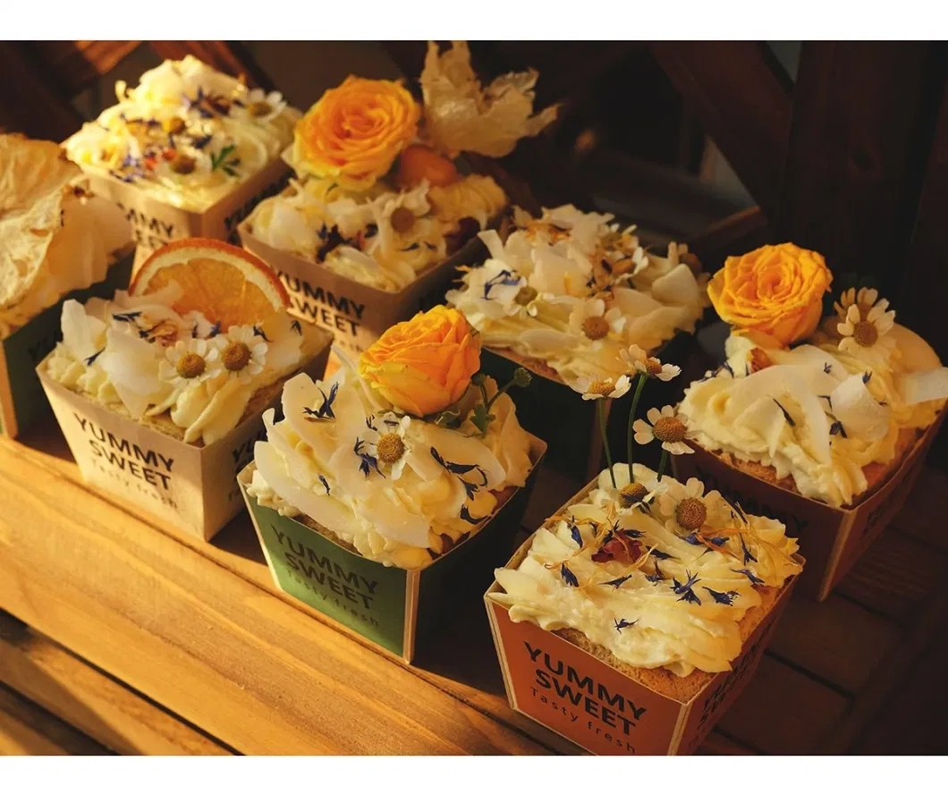 Creative Cake Paper Cup Wedding Dessert Table Square Cake Box