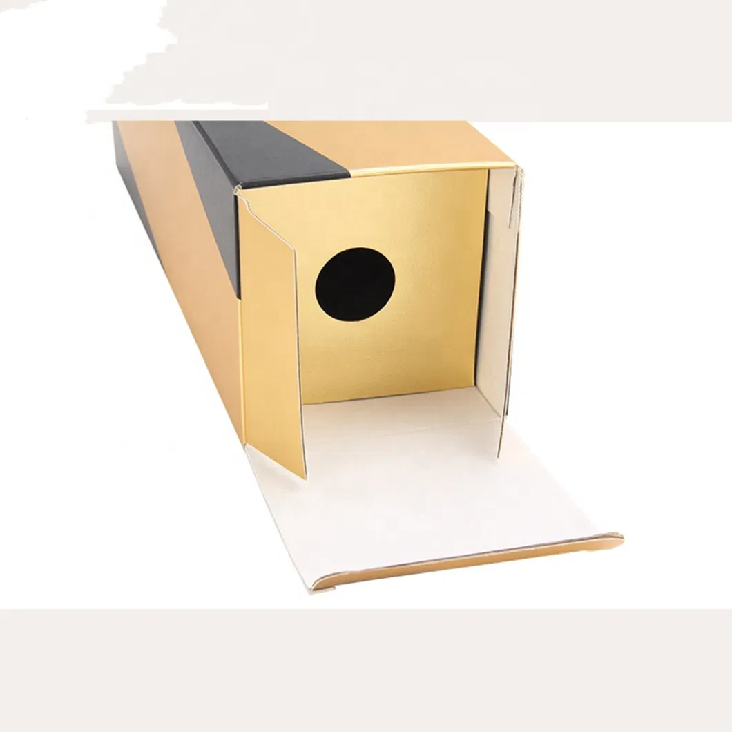 Custom Corrugated Paper Packaging Single Red Wine Bottle Gift Presentation Case Boxes Wholesale Retail Bulk