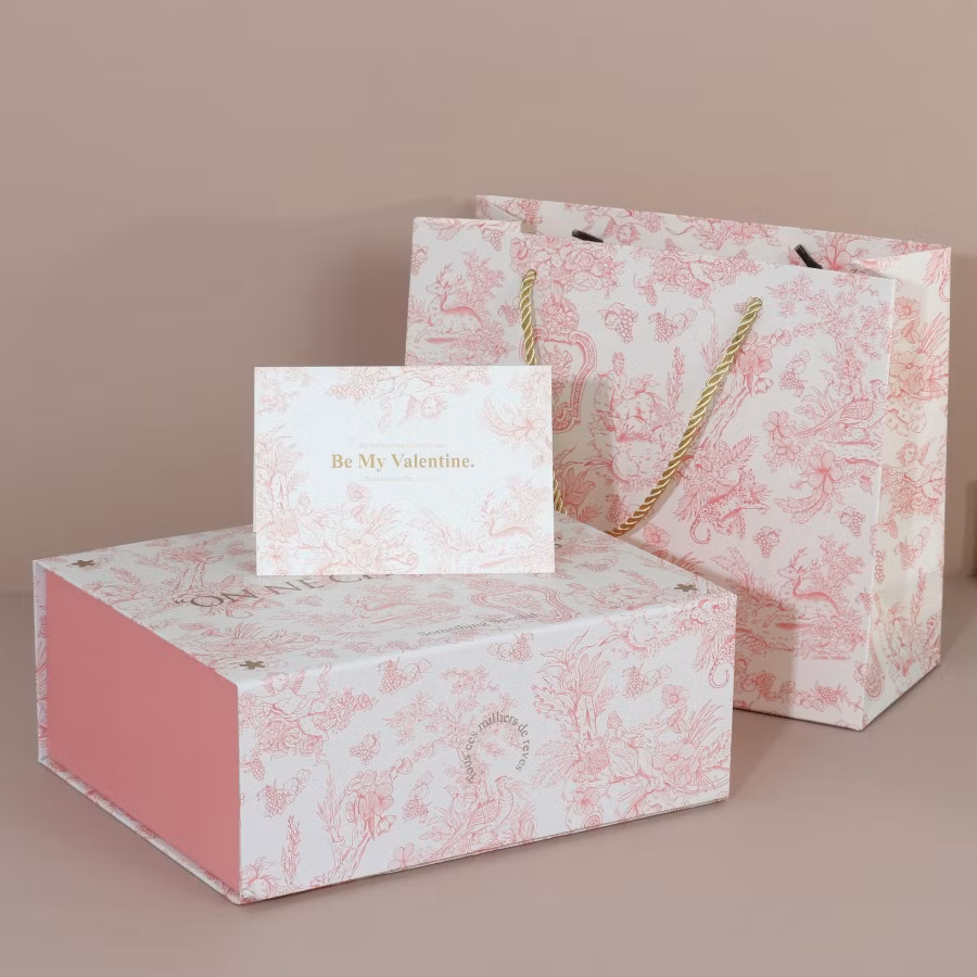 Custom Logo Cardboard Folding Large Rigid Magnet Foldable Black Magnetic Closure Boxes