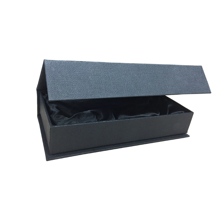 Luxury Matte Black Gifts Package Custom Printed Flip Top Cardboard Box with Magnetic Lid