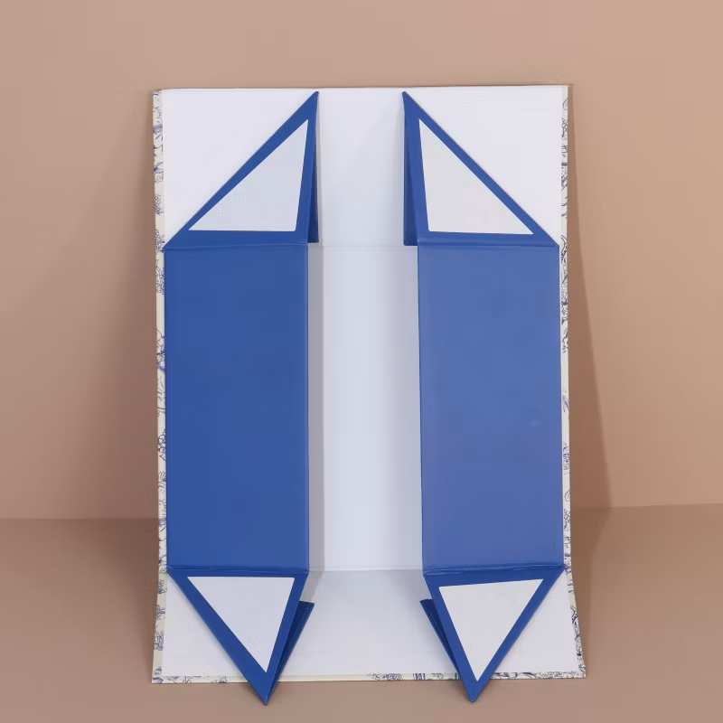 Custom Logo Cardboard Folding Large Rigid Magnet Foldable Black Magnetic Closure Boxes