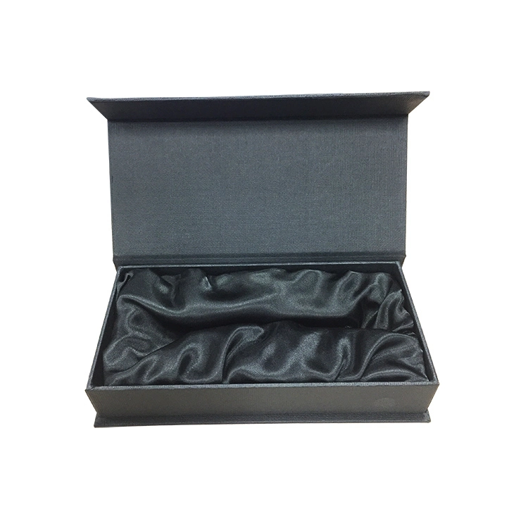 Luxury Matte Black Gifts Package Custom Printed Flip Top Cardboard Box with Magnetic Lid
