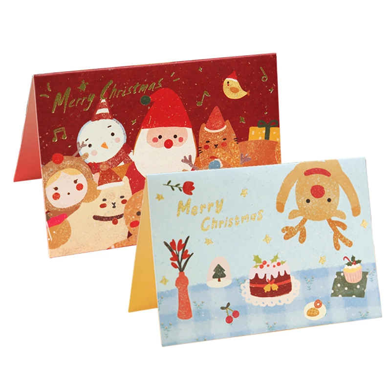 China Custom Handmade Christmas Gifts Greeting Cards Paper High-Quality Cardboard Packaging Envelope for Business Clients
