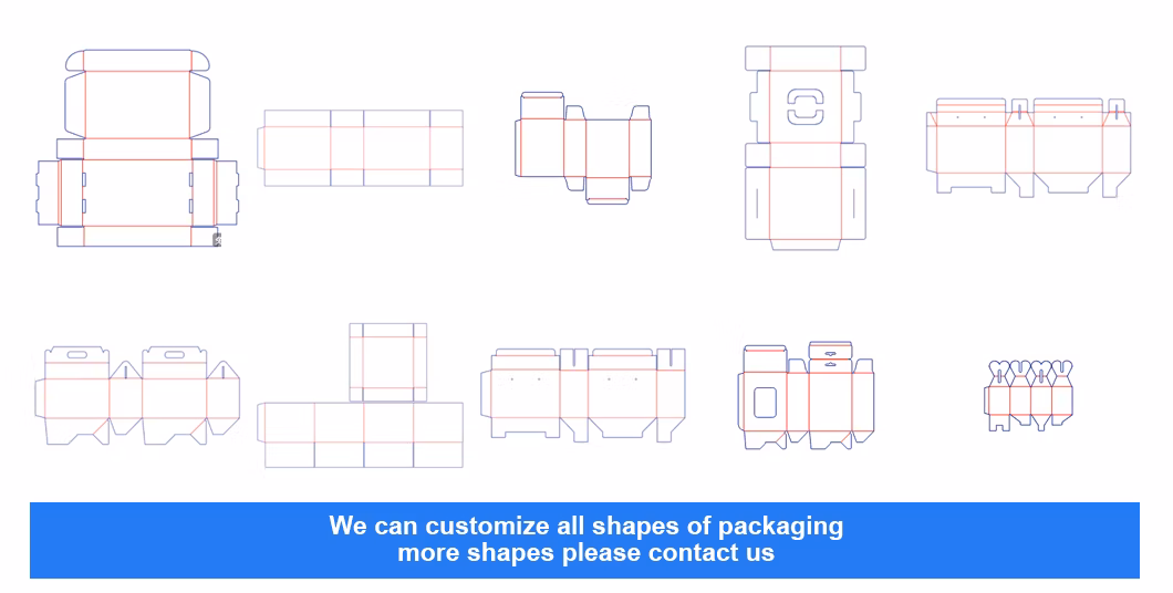 Customized Logo Printed Featured Recyclable Paper Type Cardboard Disposable Carton Face Mask Box